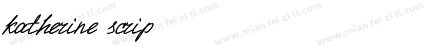 katherine scrip字体转换